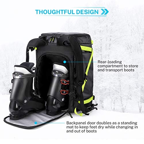 Gonex 50L Ski Boot Bag Backpack, Waterproof Snowboard Boot Backpack for