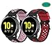 Fit for Samsung Galaxy Watch Active 2 40mm/ 44mm Watch Bands, POLAR IGNITE 20mm Silicone Quick Release Replacement Band Straps Wristbands Fit for Garmin VivoActive 3 Music Women Men (Pink Red)