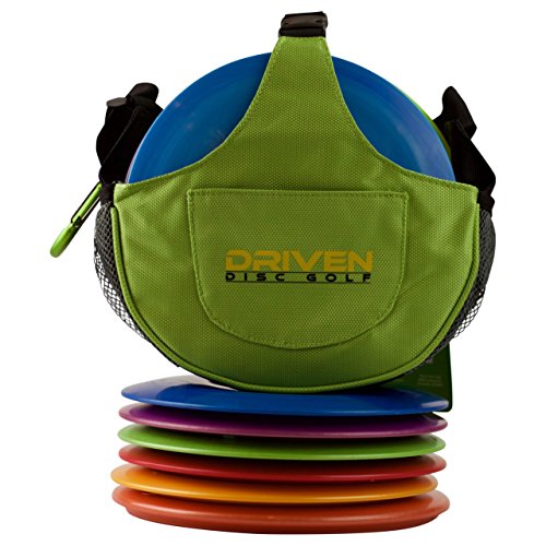 Driven Disc Golf Set - 3 Disc Starter Kit + Kiwi Green Slingshot Bag - Perfect for Beginners - Includes Innova Driver, Midrange, and Putter + FREE Mini Disc and 100% Satisfaction Guarantee