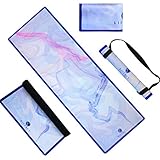 KIFFACY Travel Yoga Mat Foldable Lightweight