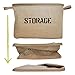 OrganizerLogic Storage Bins - 22” x 15” x 10” Toy Box - Extra Large Storage Basket for Organizing Laundry, Clothes, Blankets, Pillows, Kitchen, Baby, Kids Room, Toys Bin- Jute Storage Baskets