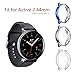 Seltureone (3 Pack) Compatible for Samsung Galaxy Watch Active 2 44mm Case, Heavy-Duty Overall Full Body Protective TPU Anti-Scratch Cover for Active2 44mm (Clear,Gray,Blue)