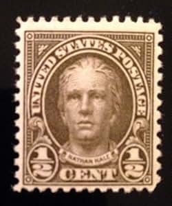 Amazon.com: 1922-1929 Issue "Nathan Hale" 1/2 Cent /1925 (Olive Brown ...