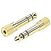 1/4 to 3.5mm adapter, Posugear 6.35mm (1/4 inch) Male to 3.5mm (1/8 inch) Female Gold Plated Stereo Headphone Audio Adapter - 2 Pack