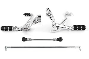 TCMT Motor Chrome Forward Controls Pegs Levers Linkages Fits for Harley Sportster 1200 Low (XL1200L) 2006 07 08 09 10 2011 Sportster 1200 Nightster (XL1200N) 2007-2012