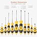 Magnetic Screwdriver Set 10 PCS,Famistar Professional Cushion Grip 5 Phillips and 5 Flat Head Tips Screwdriver for Repair Home Improvement Craft