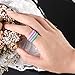 Egnaro Silicone Wedding Ring for Women,Seamless Thin and Stackble Braided Rubber Wedding Bands Rubber Rings for Women