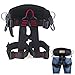 Thicken Wider Climbing Harness, Oumers Protect Waist Version Waistbelt Wider Safe Seat Belts For Mountaineering Fire Rescue Higher Level Caving Rock Climbing Rappelling Equip Women Man Child Half Body