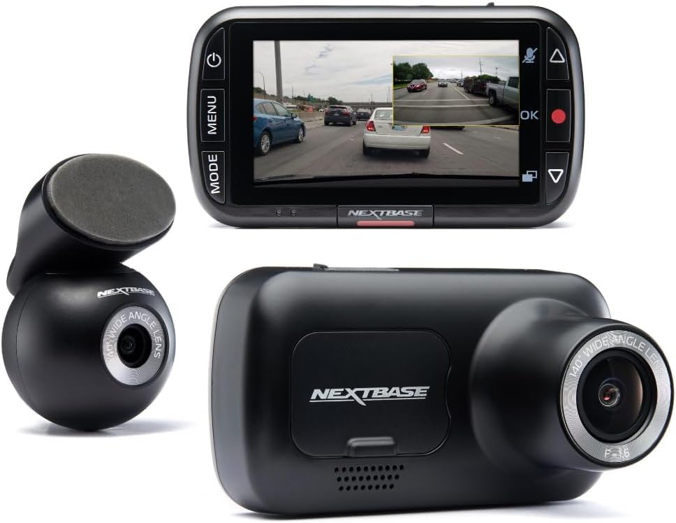 Nextbase 222XR Dash Cam Front & Rear 1080p 140° Night Vision 2.5" Screen