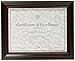 Dax 8.5x11 Classic Rosewood and Black Document Frame, Wall or Table Top Display