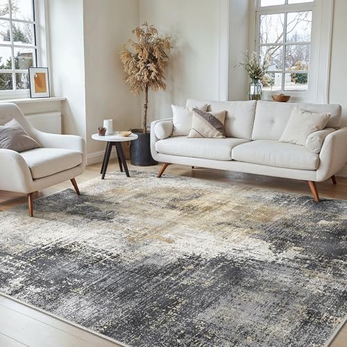 BEIMO Moderner Groß Wohnzimmer Teppich, Waschbar & rutschfest, 200x290 cm