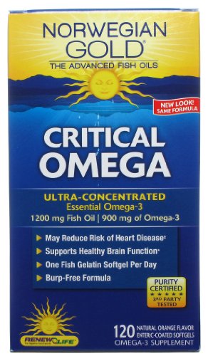 Norwegian Gold Critical Omega - Renew Life - 120 - Softgel
