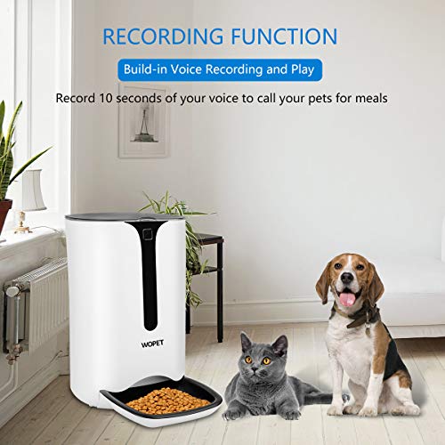 WOPET Pet Feeder,Automatic Dog and Cat Feeder Food Dispenser for Cats