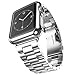 HUANLONG Compatible Apple Watch Bands 49mm 46mm 45mm 44mm 42mm 41mm 40mm 38mm, Stainless Steel iWatch Band with Case for Apple Watch Ultra2 Ultra Series 10 9 8 7 6 5 4 3 2 1 SE SE2, 44mm/45mm Silver