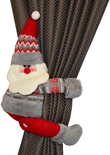 Felitsa Christmas Curtain Buckle - Great Xmas Decoration for Home - Best Idea (Santa)