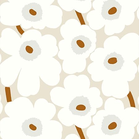 Amazon Co Jp Marimekko Wallpaper Unikko 27 6 Inches 70 Cm Light Beige Unikko Marimekko5 Kitchen Housewares
