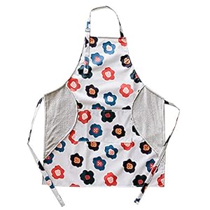 GudGmtoy PVC Schort Bloemen Afwasbaar Schort Waterdicht Schort voor Vrouwen Verstelbare Bib Schorten Koken Keuken BBQ…