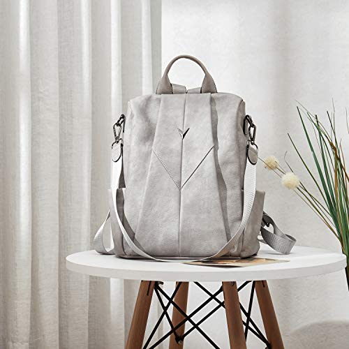 WESTBRONCO Women Backpack Purse PU Leather AntiTheft Fashion Designer