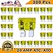Kodobo 100 Pack Auto Fuses 20 AMP ATC/ATO Standard Regular Fuse Blade 20A Car Truck Boat Marine RV - 100Pack