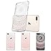 iPhone 8 Plus Case, ESR Slim Fit Floral Totem Clear Case [Anti Scratch PC Back with Soft Bumper][Supports Wireless Charging] Transparent Protective Case for iPhone 8 Plus(Pink Manjusaka)