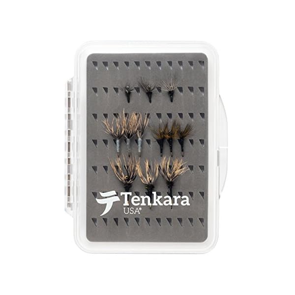 Tenkara-USA-Set-of-12-Tenkara-Flies-in-Fly-Box