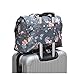 Ac.y.c Travel Duffel Bag for Women Foldable Carry On Express Weekender Organiser (Dark Grey Flowers)
