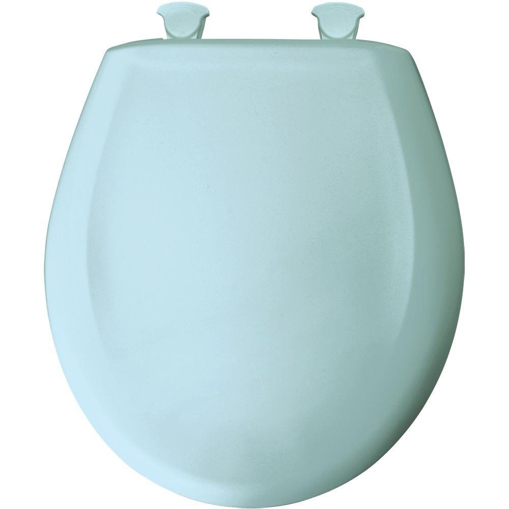Bemis 200SLOWT 464 Lift-Off Plastic Round Slow-Close Toilet Seat, Dresden Blue