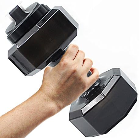 Dreamsoul 2.2L/74oz Large PETG Eco-friendly Dumbbell Shape Water Bottle Sport Kettle Space Cup - Black