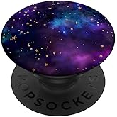 Galaxy Nebula Space Universe Stars Cosmos Purple PopSockets Adhesive PopGrip
