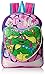 Teenage Mutant Ninja Turtles Little Girls Heart Pocket 16 Inch Backpack, Green/Pink, One Size
