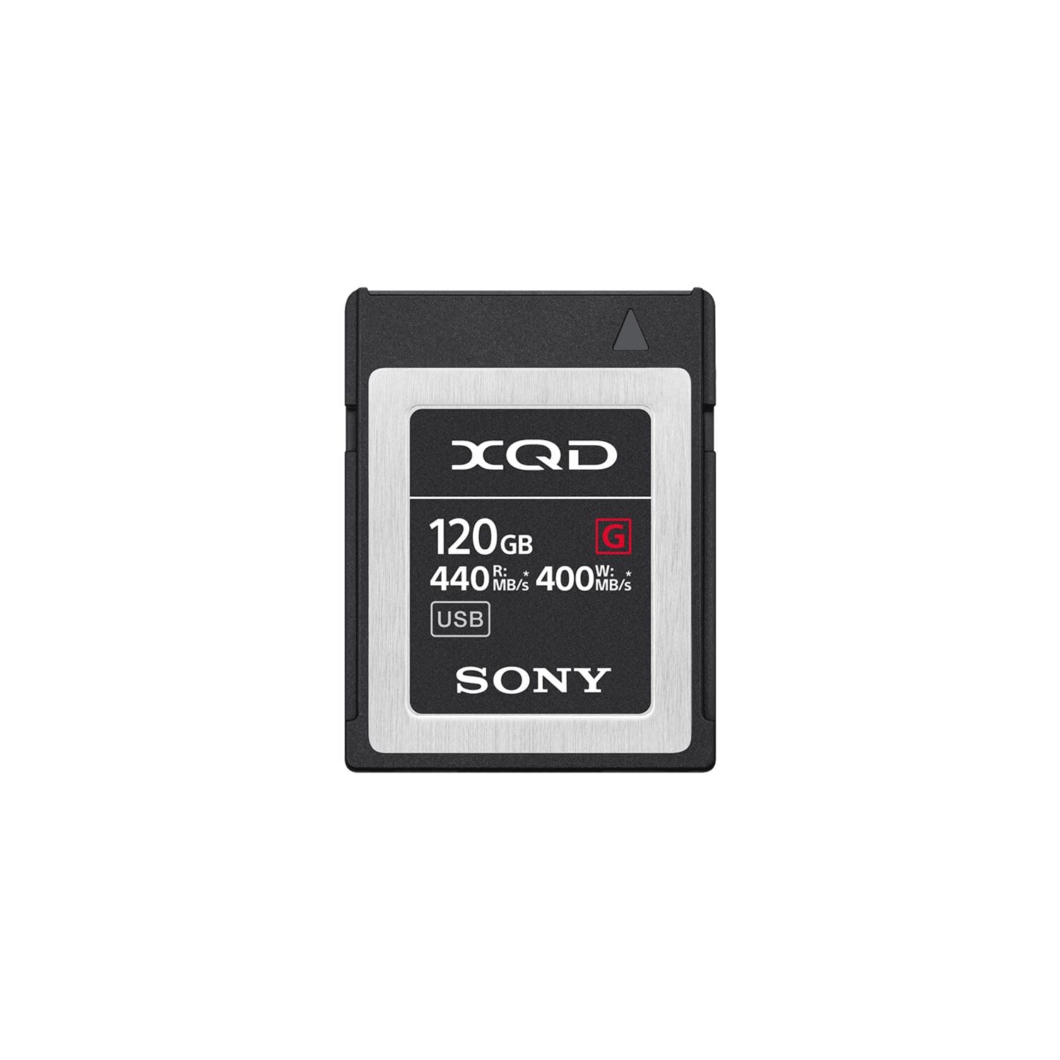 Sony 120GB (128GB pre format) 5x TOUGH XQD Flash Memory Card - High Speed G Series ( Read 440MB/s and Write 400MB/s) - QDG120F
