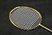 Senston N80 Graphite Single High-Grade Badminton Racquet, Professional Carbon Fiber Badminton Racket, Carrying Bag Included Gold Color