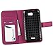 Abacus24-7 [Pocket Book] BLU Studio 5.0 II [D532u] Leather Wallet Case with Stand and ID Card Holder, Purple
