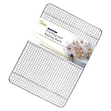 Zesproka Stainless Steel Cooling Rack, Baking Rack, Size 12" x 17",Oven Safe,Fits Half Sheet Cookie Pan