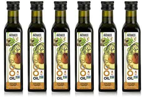 Avohass New Zealand Extra Virgin Avocado Oil Garlic Infused 6 Bottle Case