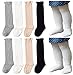Unisex Baby Socks QandSweet 4 Pairs Knee-High Stockings for Toddler Boy Girls (1-3T)