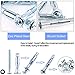 Glarks 30Pcs 4x32MM Heavy Duty Zinc Plated Steel Molly Bolt Hollow Drive Wall Anchor Screws Set for Drywall, Plaster and Tile (M4x32)