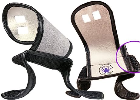 Gymnastics Grips | Gymnastic Grips, Gymnastics Grips For Girls, Gymnastics grips for Crossfit | Reversible, Many Ways To Wear | Two-hole, Quality Leather With Velcro Strap, No Buckles! (Black, Medium)