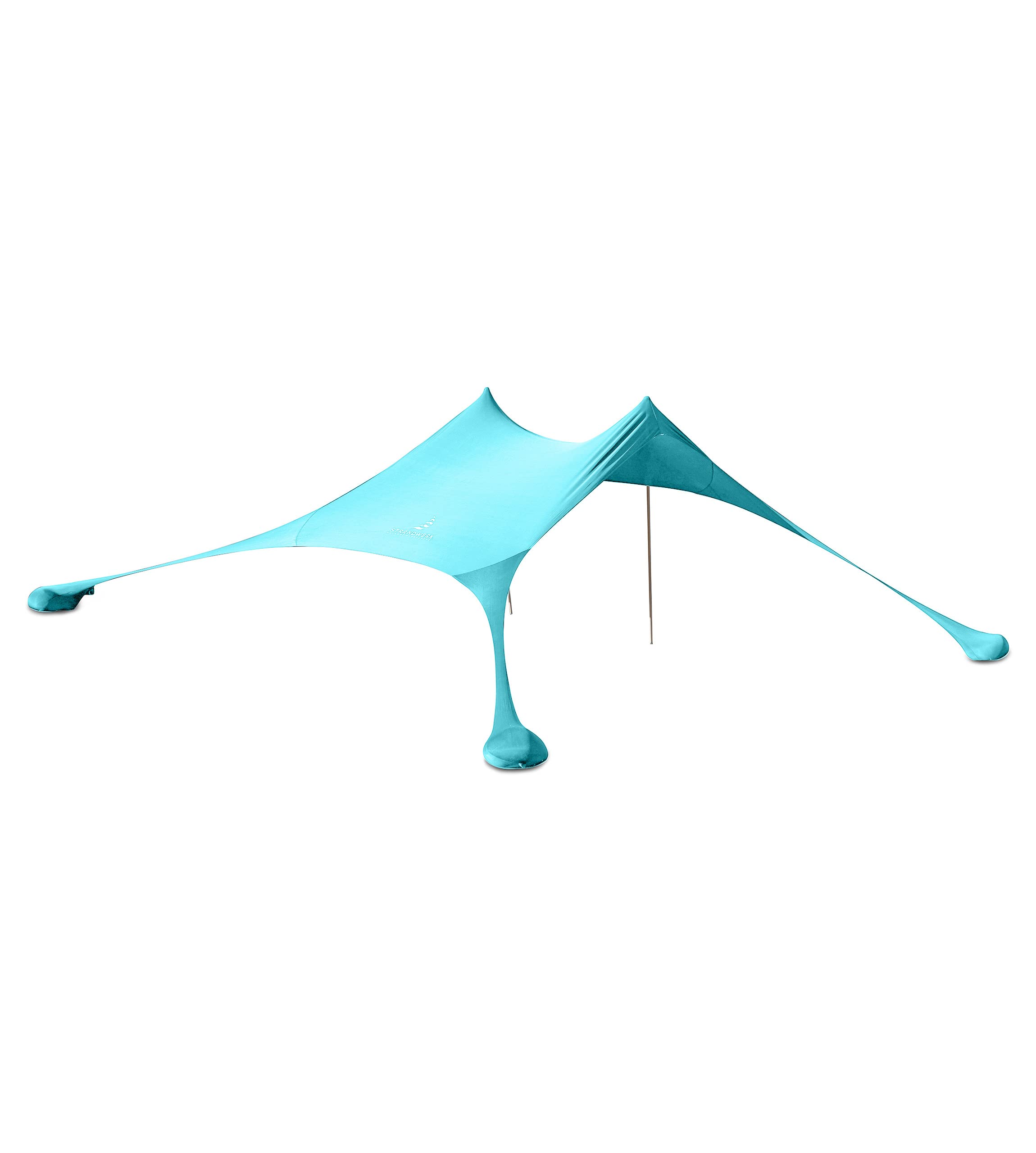 Premium Lycra Beach Tent - Beach Shelter Pop-Up Awning with Aluminium Poles and Sand Anchors "Ole" Turquoise