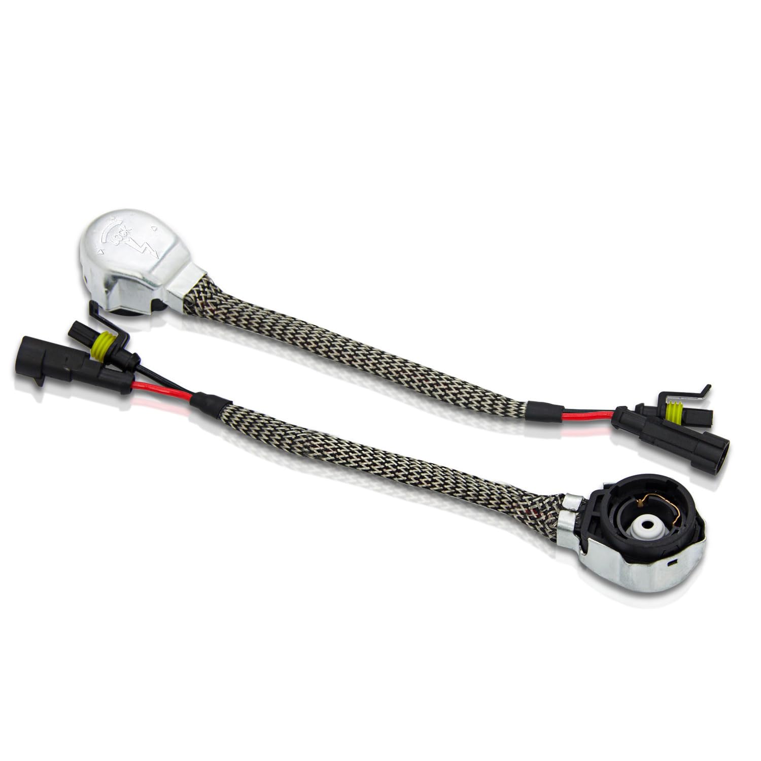 WinPower D2S/D2R Adapters OEM Xenon Lamp Ballast Cable Harness Connector Socket Wire to HID Bulbs Converters Holder, 1 Pair