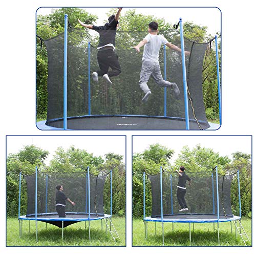 image for Tiptiper 12 ft Trampoline Outdoor Trampoline with Safety enclosures ne