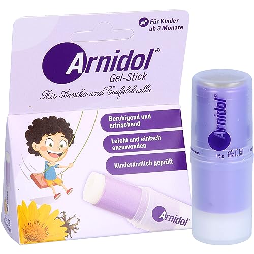 Arnidol - Gel Stick, Soothes, Refreshes and Comforts the Skin, Cold Effect, with Ingredients of natural origin such as Arnica and Harpagophyte, Suitable from 3 months of age - 15 g