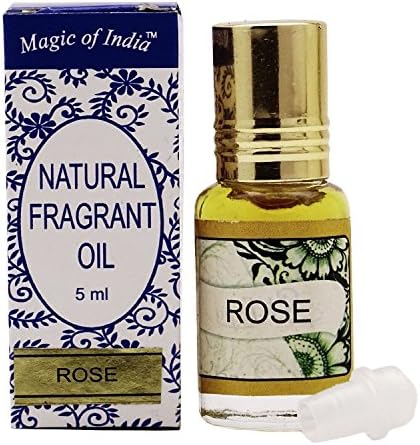 Magic Of India Natural Fragrant Oil Rose Fragrance 100% Pure and Natural - 5 ml