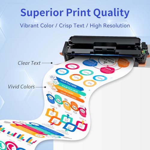 MYCARTRIDGE 207X Toner Cartridge Replacement for HP 207X 207A Compatible with HP Color Laserjet Pro MFP m283fdw m255dw m282nw W2210X W2211X W2212X W2213X (4 Packs, Black/Cyan/Yellow/Magenta)