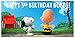 Snoopy Peanuts Charlie Brown Birthday Banner Personalized Custom Party Decoration
