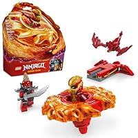 LEGO NINJAGO Kai's Dragon Spinjitzu Spinner - Spinning Blade Battle Building Toy for Kids, Boys and Girls, Ages 6+ - with 2 Minifigures - Gift Idea for Birthdays - 71823