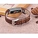 bayite Leather Bands Compatible Fitbit Alta and Alta HR, Chocolate Brown 5.5
