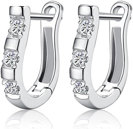 GUGGE Womens 925 Stering Silver High-end Hoop Earrings