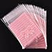 300 Pcs 3.2 x 3.8 inches Cute Self-adhesive Gift Food Packing Bags Small Biscuit Bags Candy Bag OPP Bag Package Supplies (Pink)