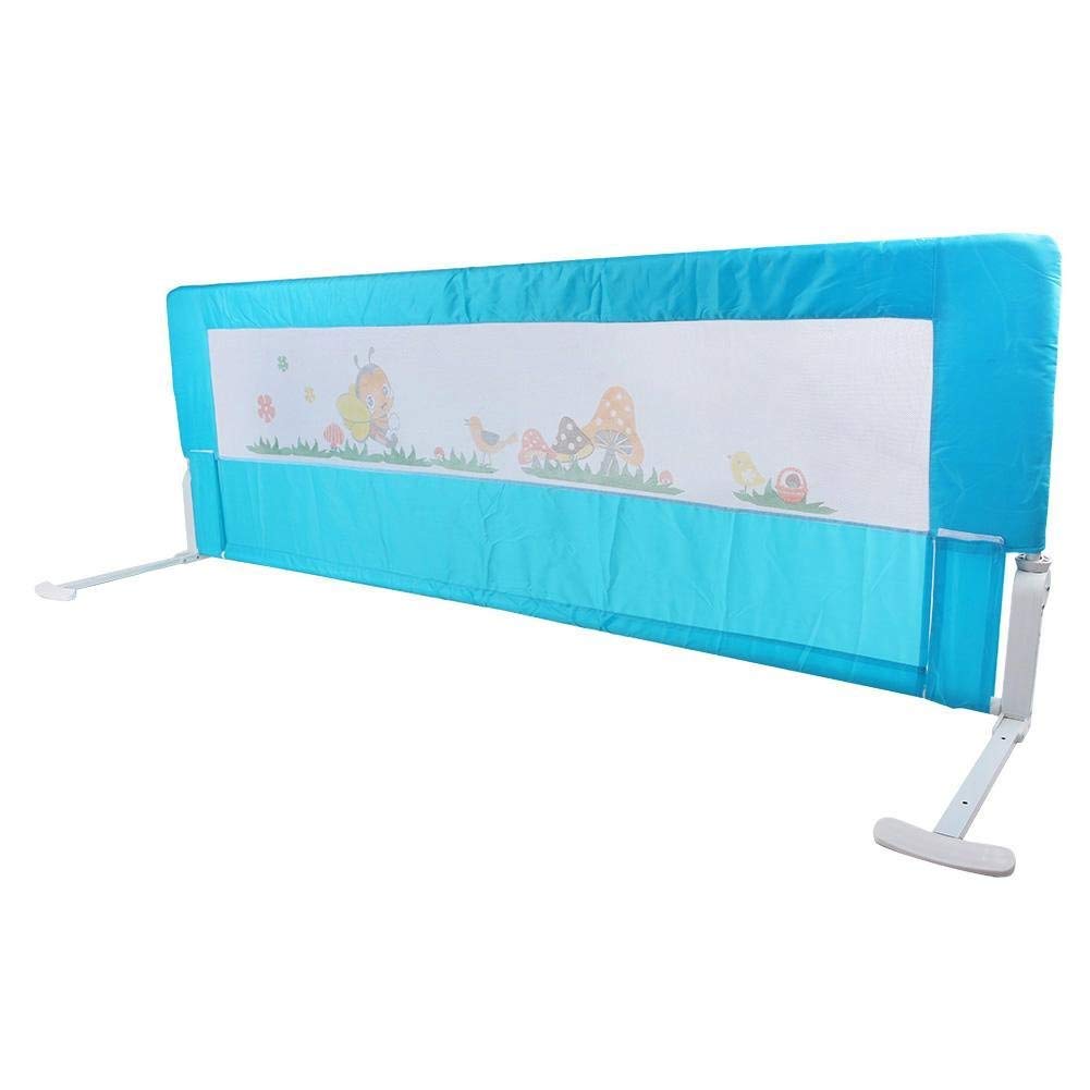 Descanso Y Sueno Barrera De Seguridad Para Cama De Bebe Color Azul 150 X 65 Cm Bebe Terenowiec Com
